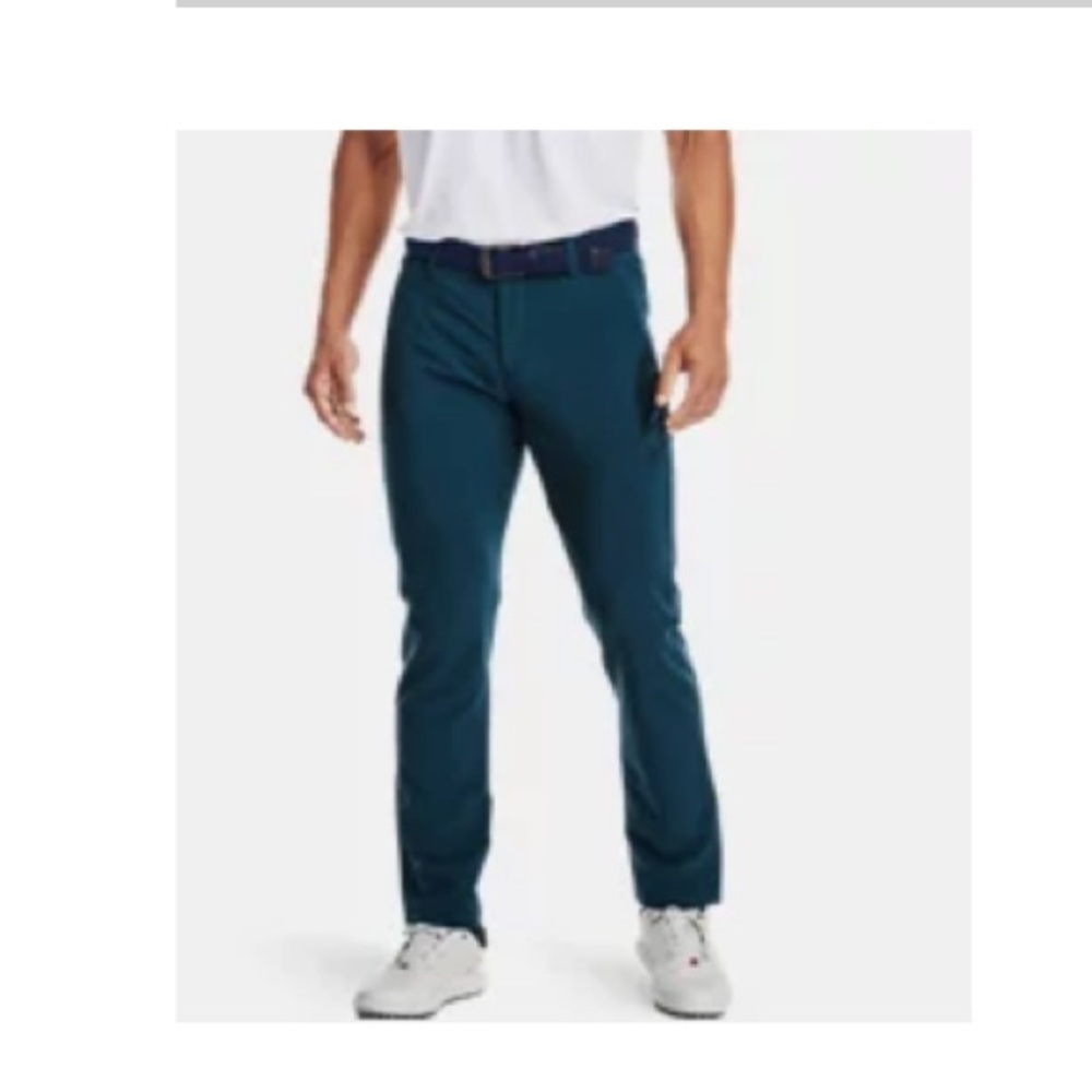 Men's Under Armour Tapered golf Pants size 38 Match Play blue teal